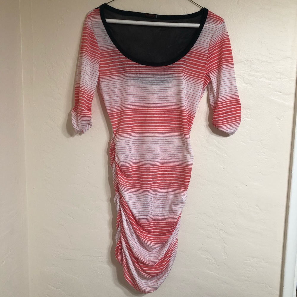 Orange and White Shirt/Dress